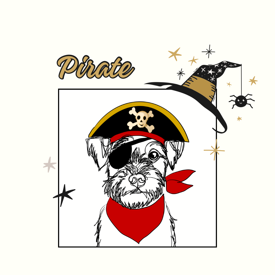 01CI3 Custom Portrait - Costume Dog Illustration | Digital Download | Festive | Print as you like
